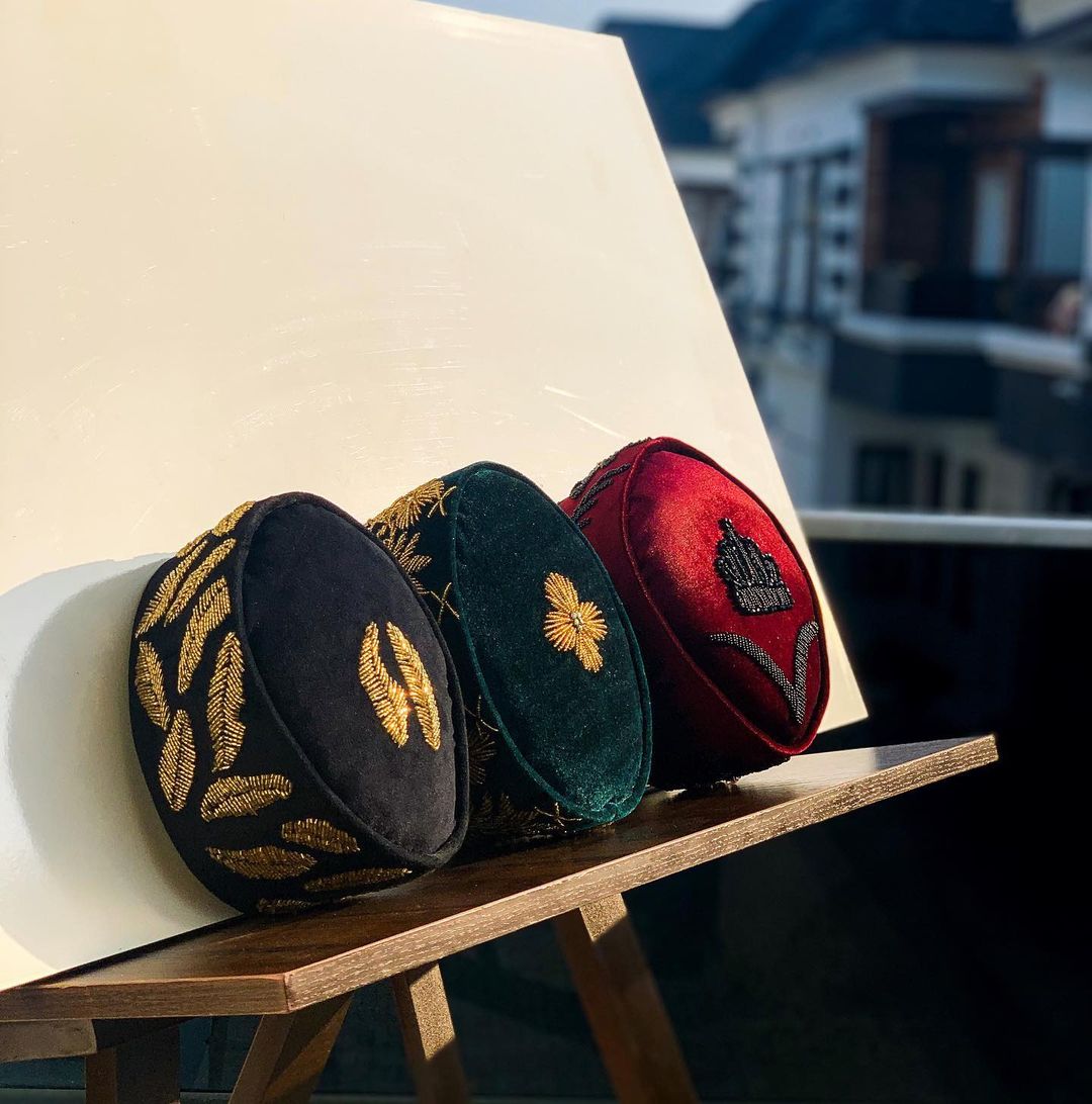 Royal velvet cap